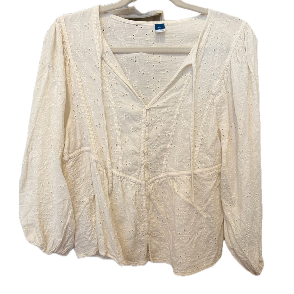 White Eyelet Blouse